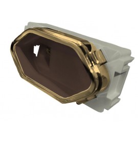 Módulo RJ11 - Novara Marrom Gold